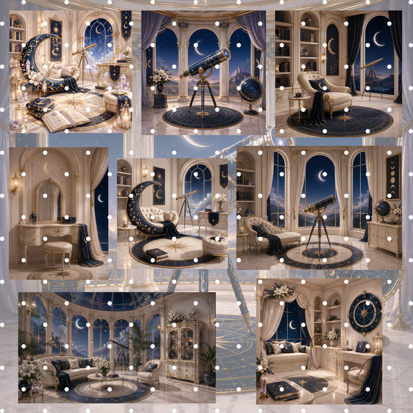 Celestial Magic Clipart Set – 40 Mystische Astrologie & Fantasy PNGs