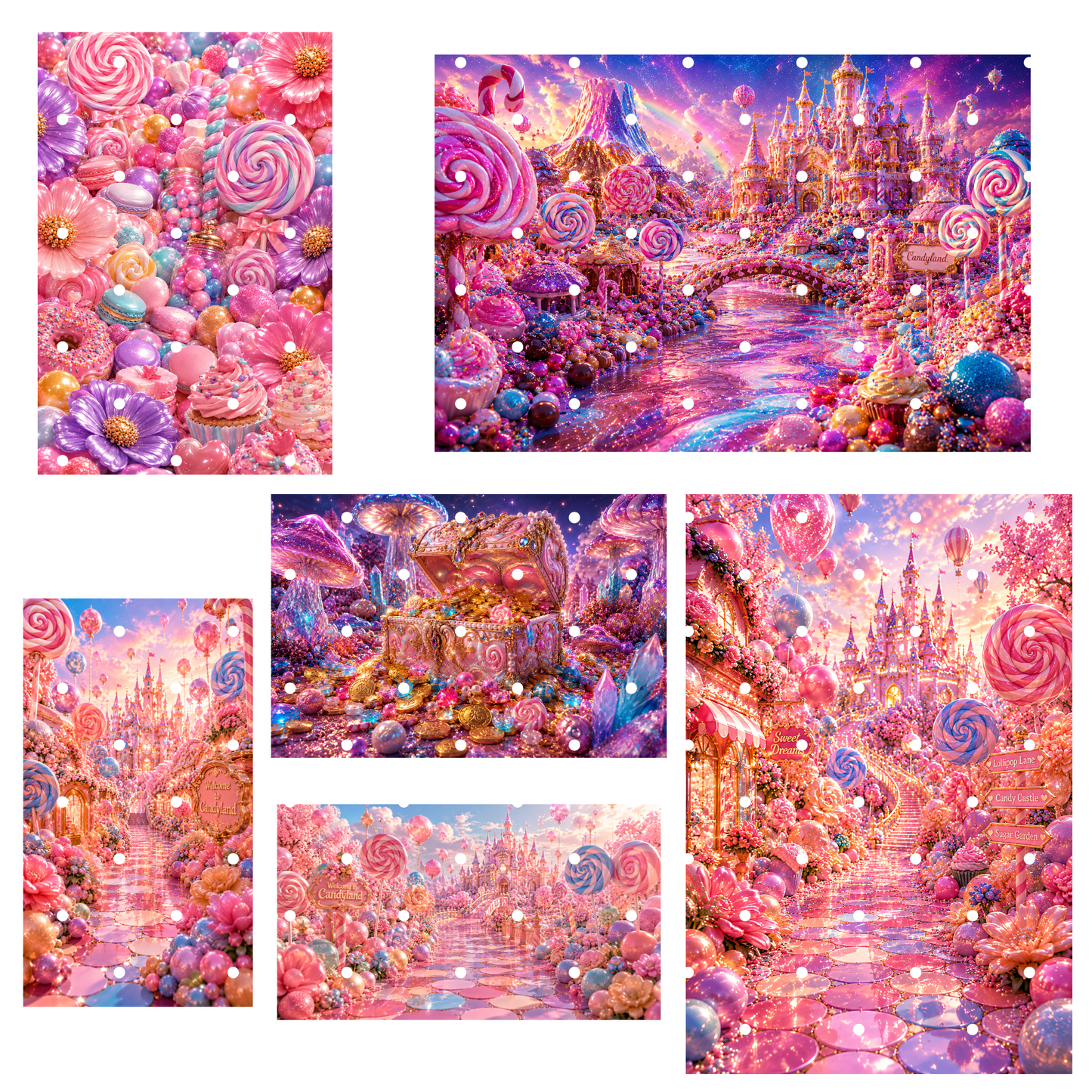 Candyland CLipart Bundle - 48 High-Res Cliparts