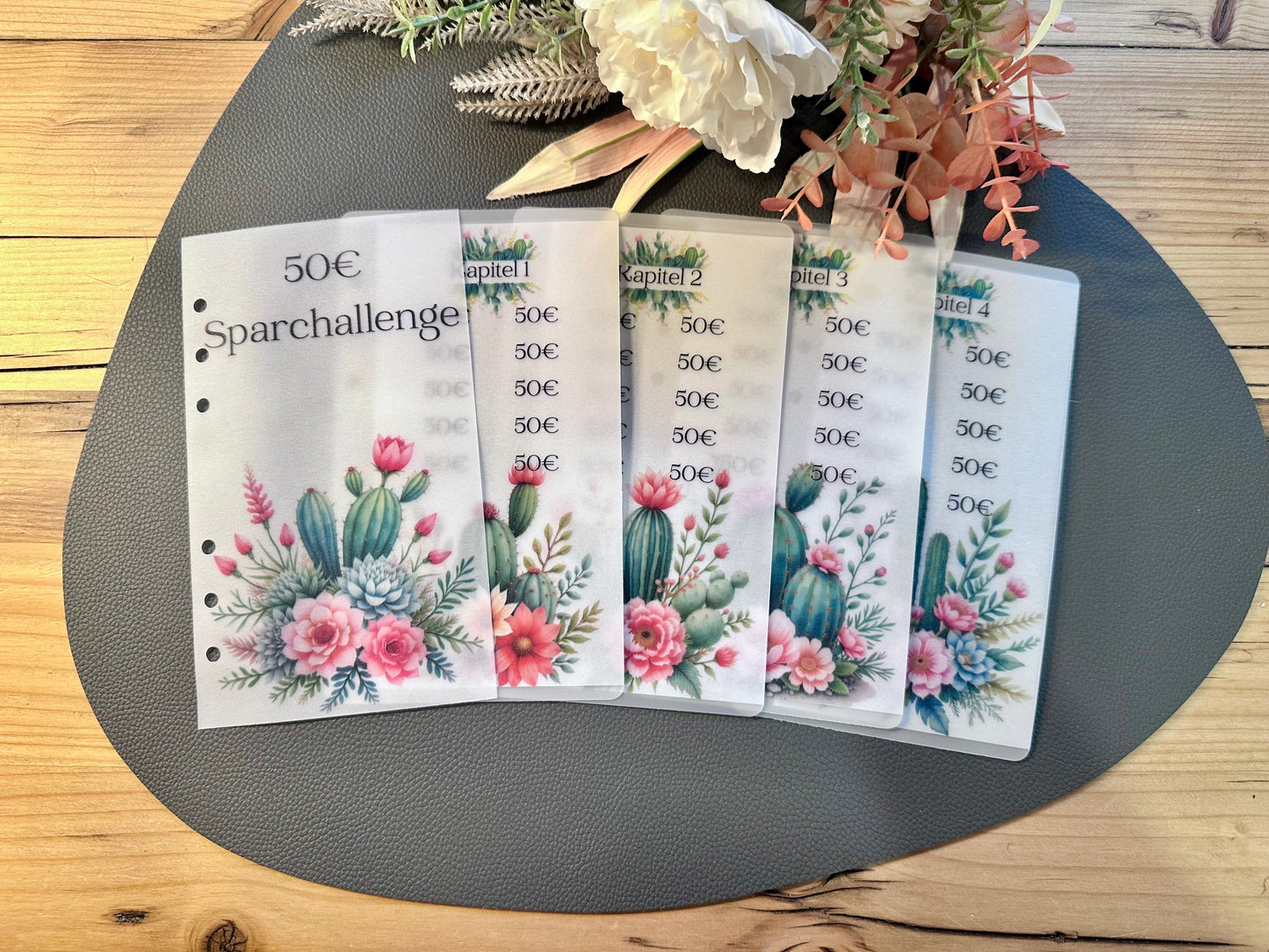 50€ Sparchallenge A6 Budget Binder Spar-Challenge 50€ A6 Budgeting Binder