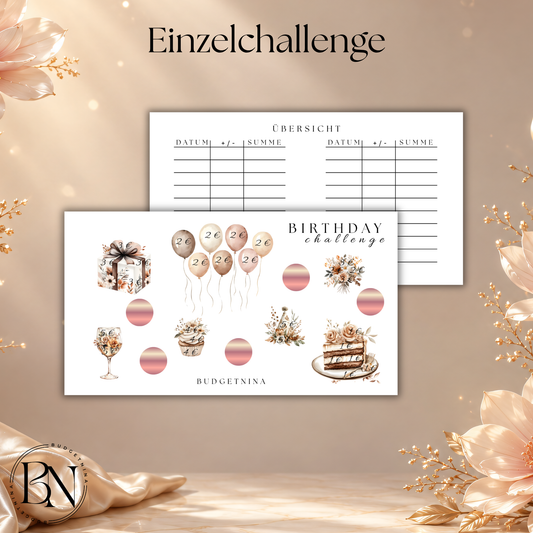 Birthday Challenge  - A6 Einzelchallenge
