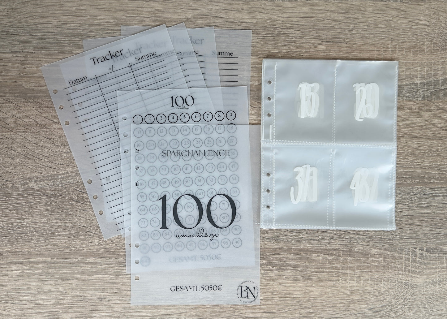 100 Umschläge Sparchallenge