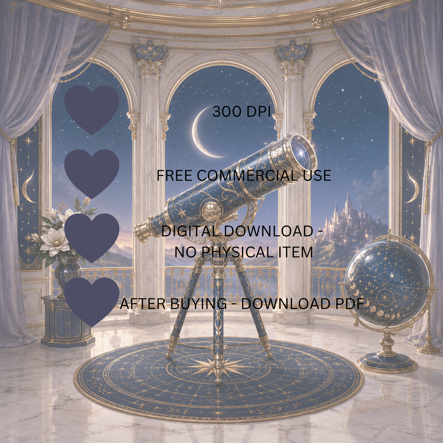 Celestial Magic Clipart Set – 40 Mystische Astrologie & Fantasy PNGs