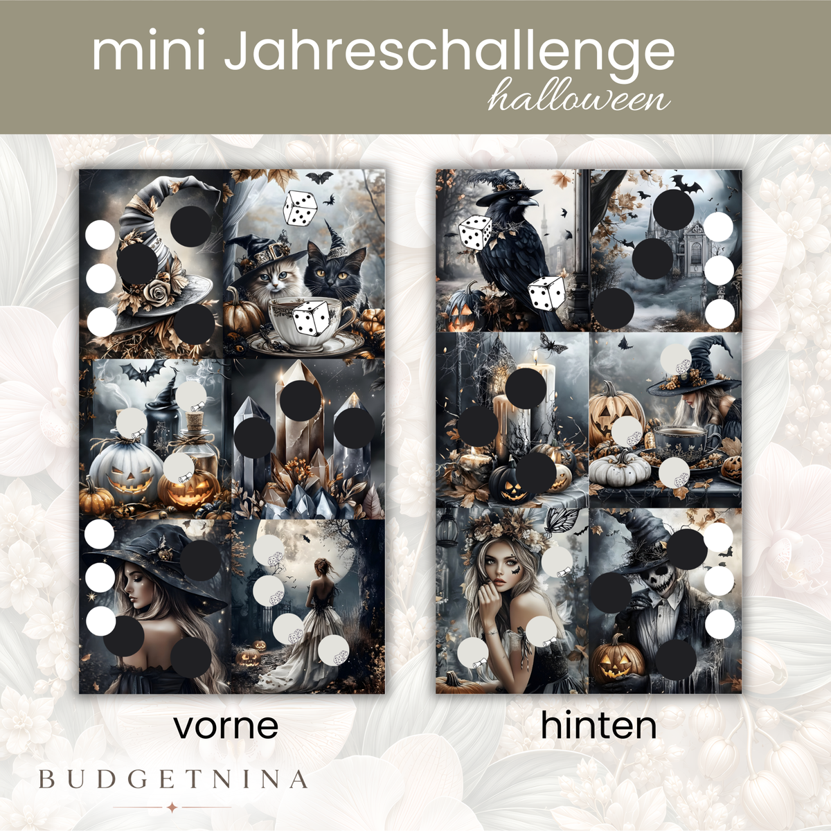 A6 Mini Jahreschallenge Halloween