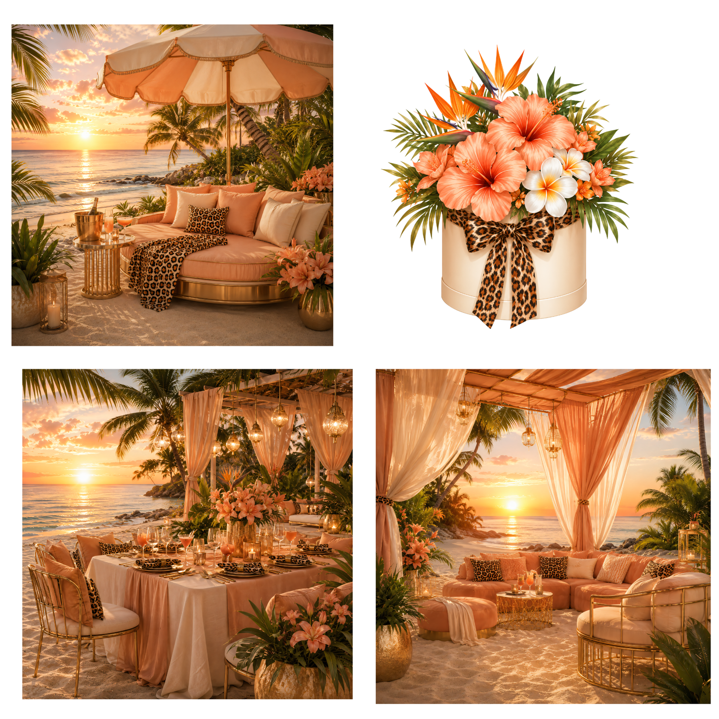 Digitales Clipart Set - Beach Leo Bar Collection (32 PNG, 300 DPI)
