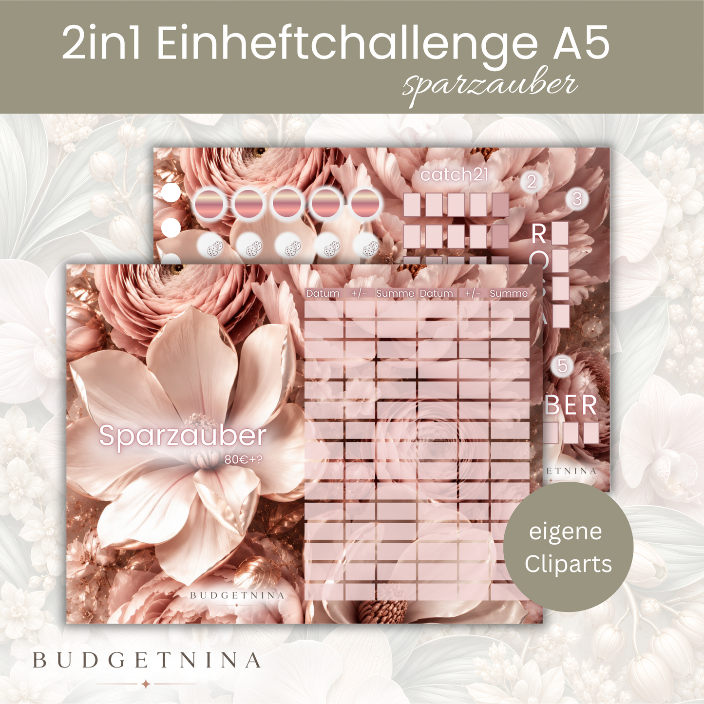 Sparzauber - 2in1 A5 Einheftchallenge
