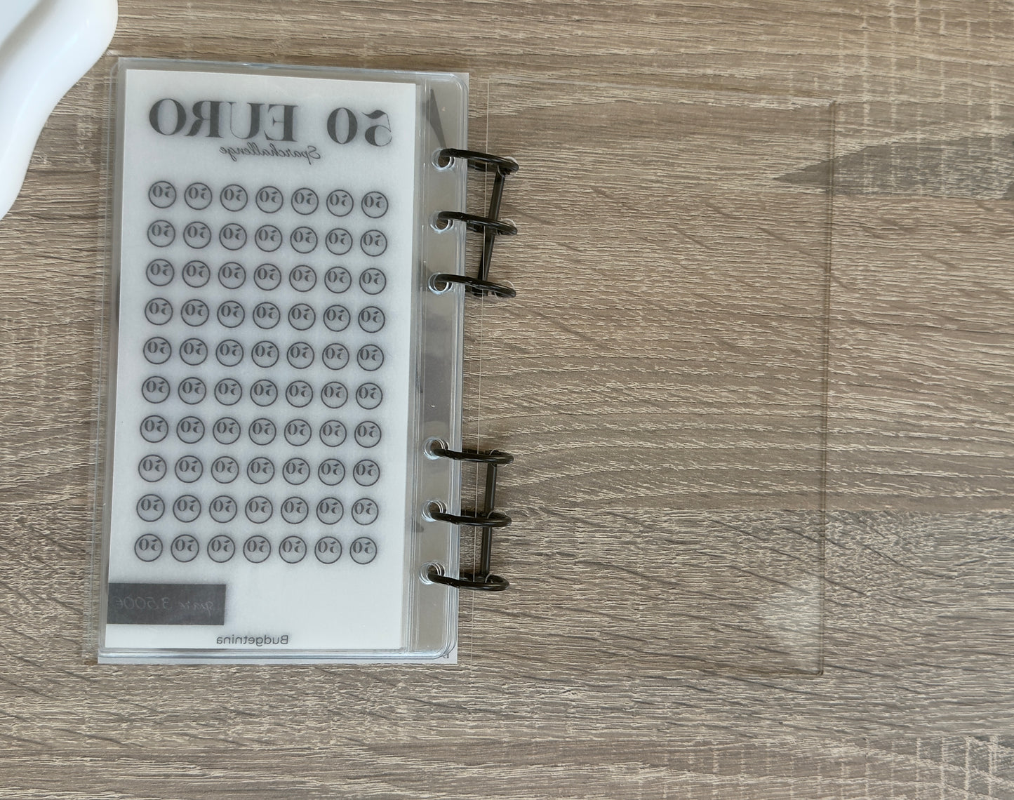A6 Acryl Budget Binder – transparent mit Metallringen | Cash Stuffing Organizer