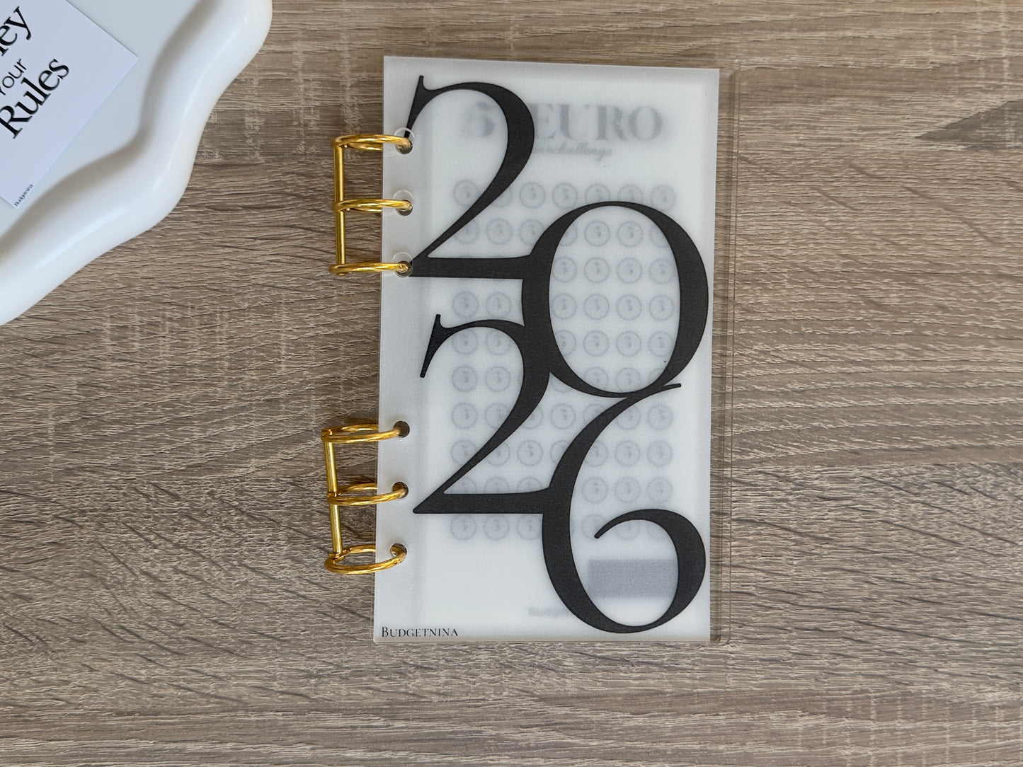 A6 Acryl Budget Binder – transparent mit Metallringen | Cash Stuffing Organizer