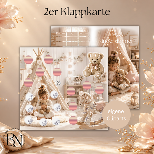 Mein Kinderzimmer - 2er Klappkarte