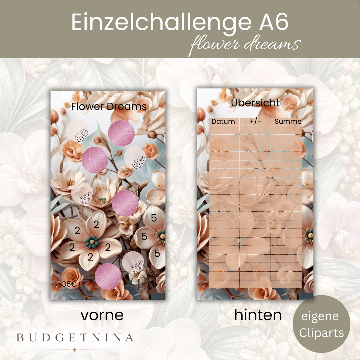 Einzelchallenge Flower Dreams