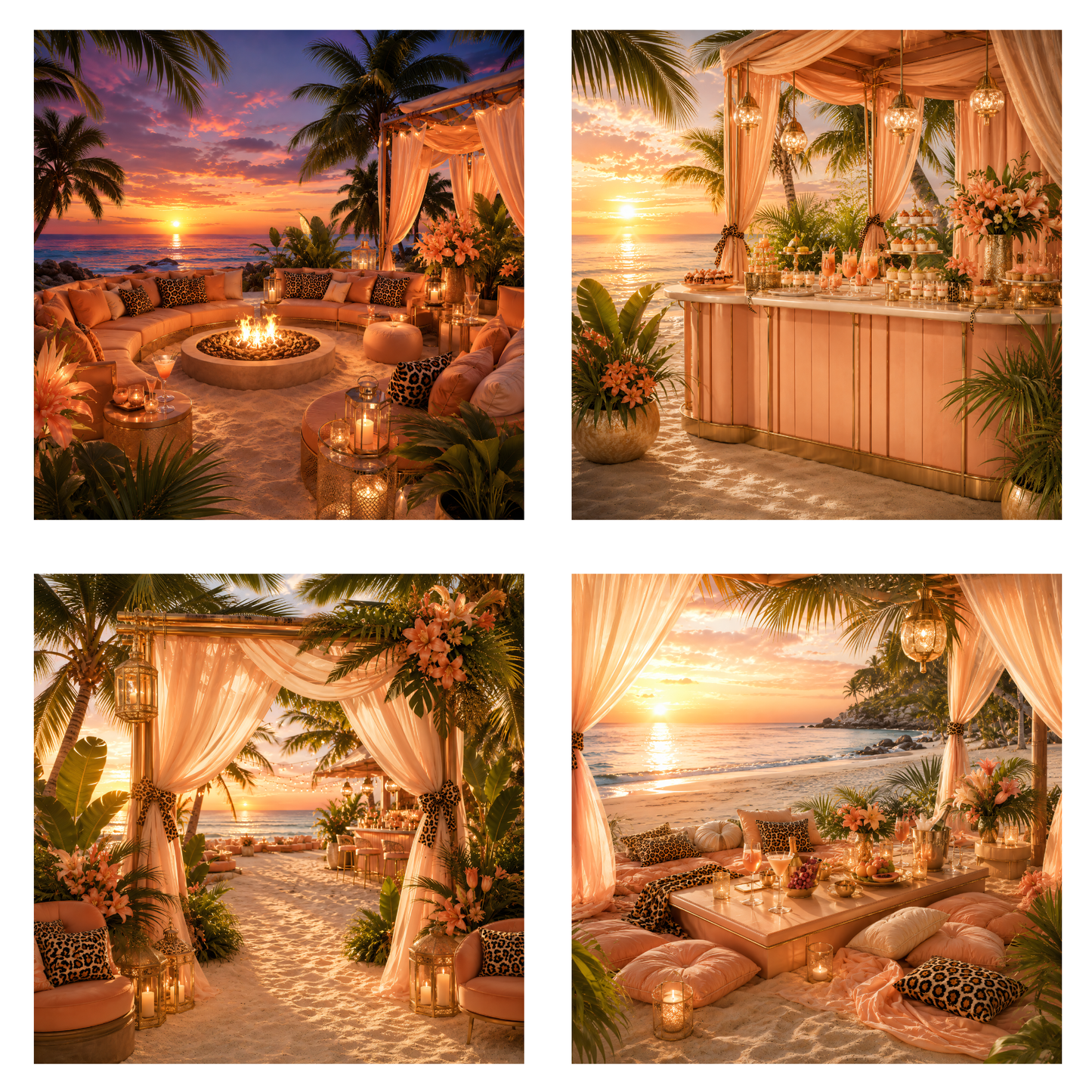 Digitales Clipart Set - Beach Leo Bar Collection (32 PNG, 300 DPI)