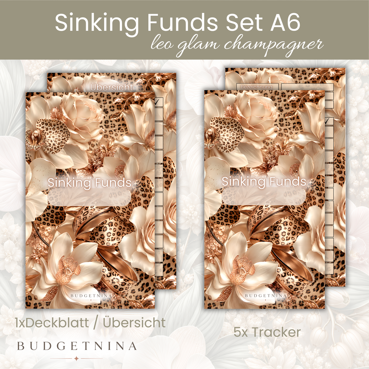 Sinking Funds Set A6 - Leo glam champagner