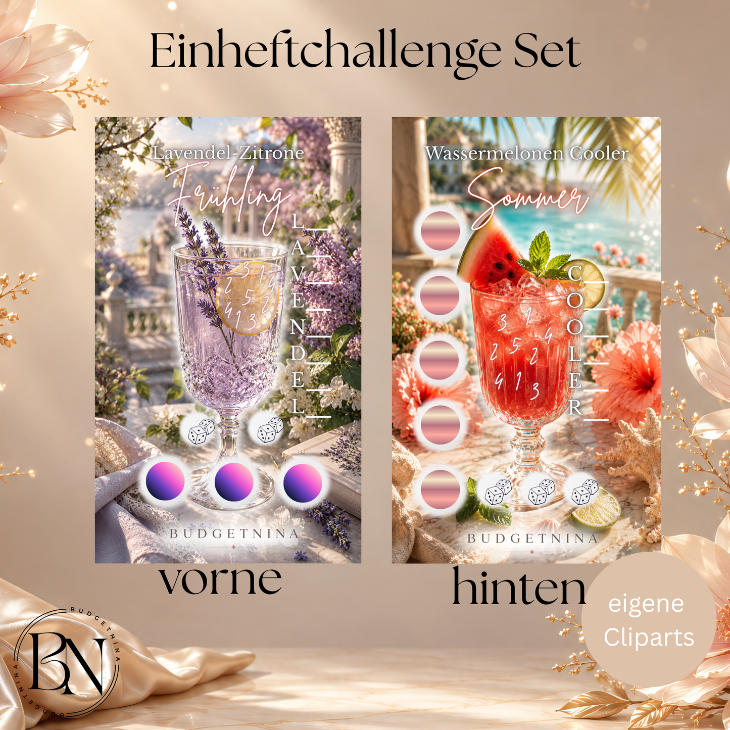 Einheftchallenge-Set „Vier Jahreszeiten Drinks“