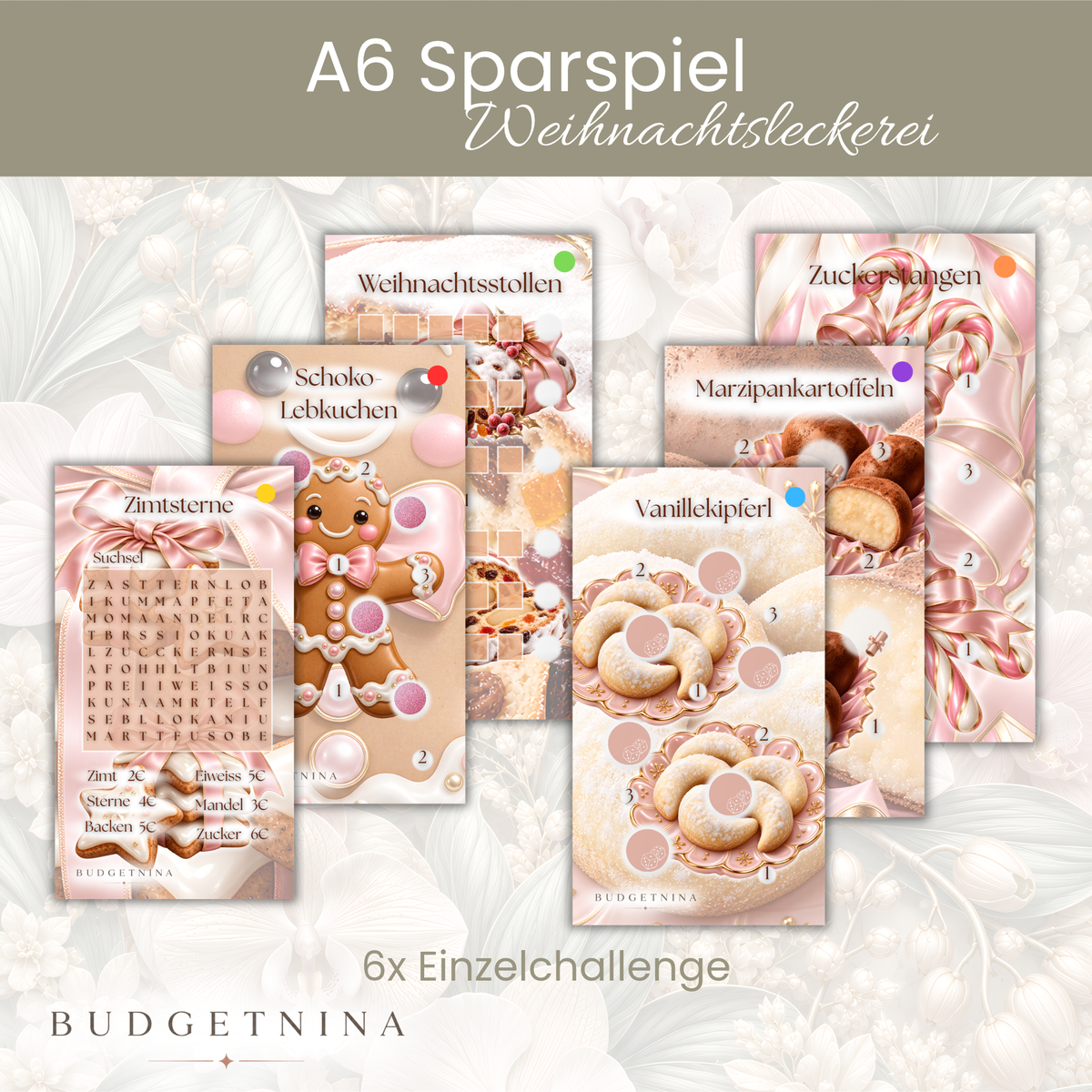 Weihnachtsleckerei - A6 Sparspiel