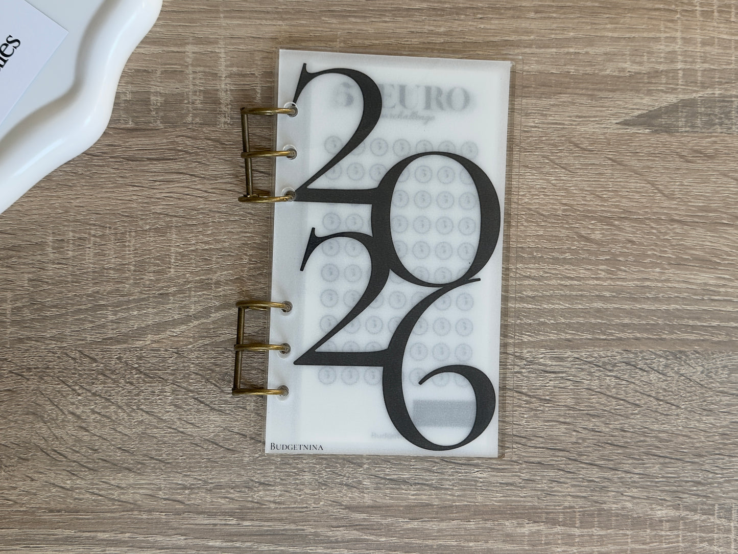 A6 Acryl Budget Binder – transparent mit Metallringen | Cash Stuffing Organizer