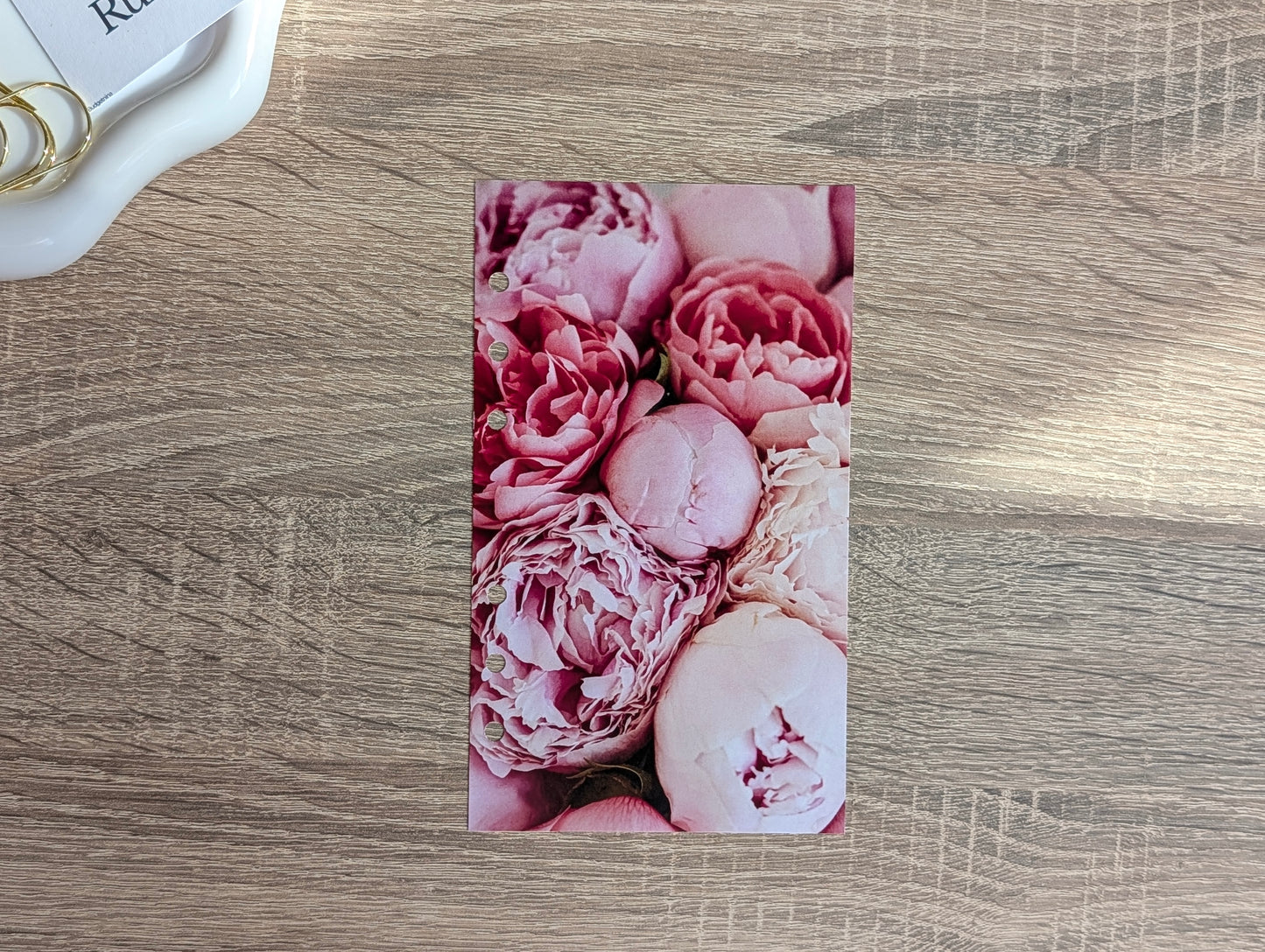 A6 Dashboard Pink Blumen