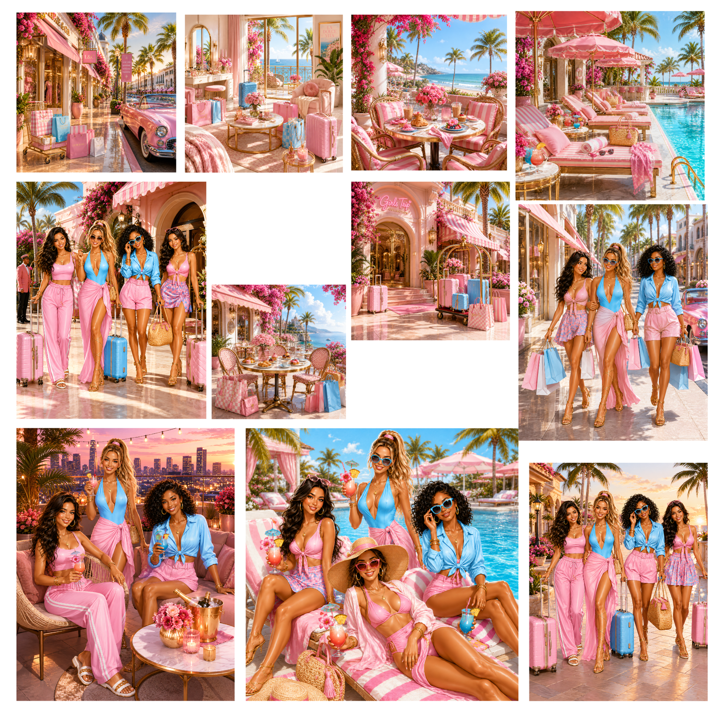 Girls Trip – Clipart Set (79 PNG)