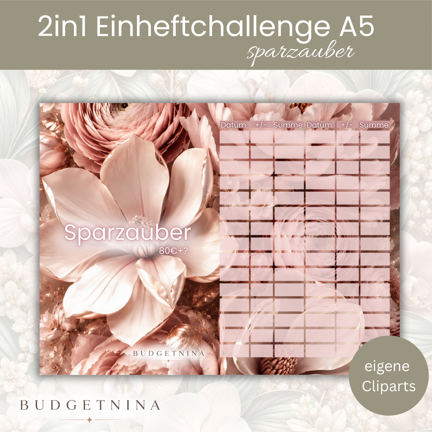 Sparzauber - 2in1 A5 Einheftchallenge