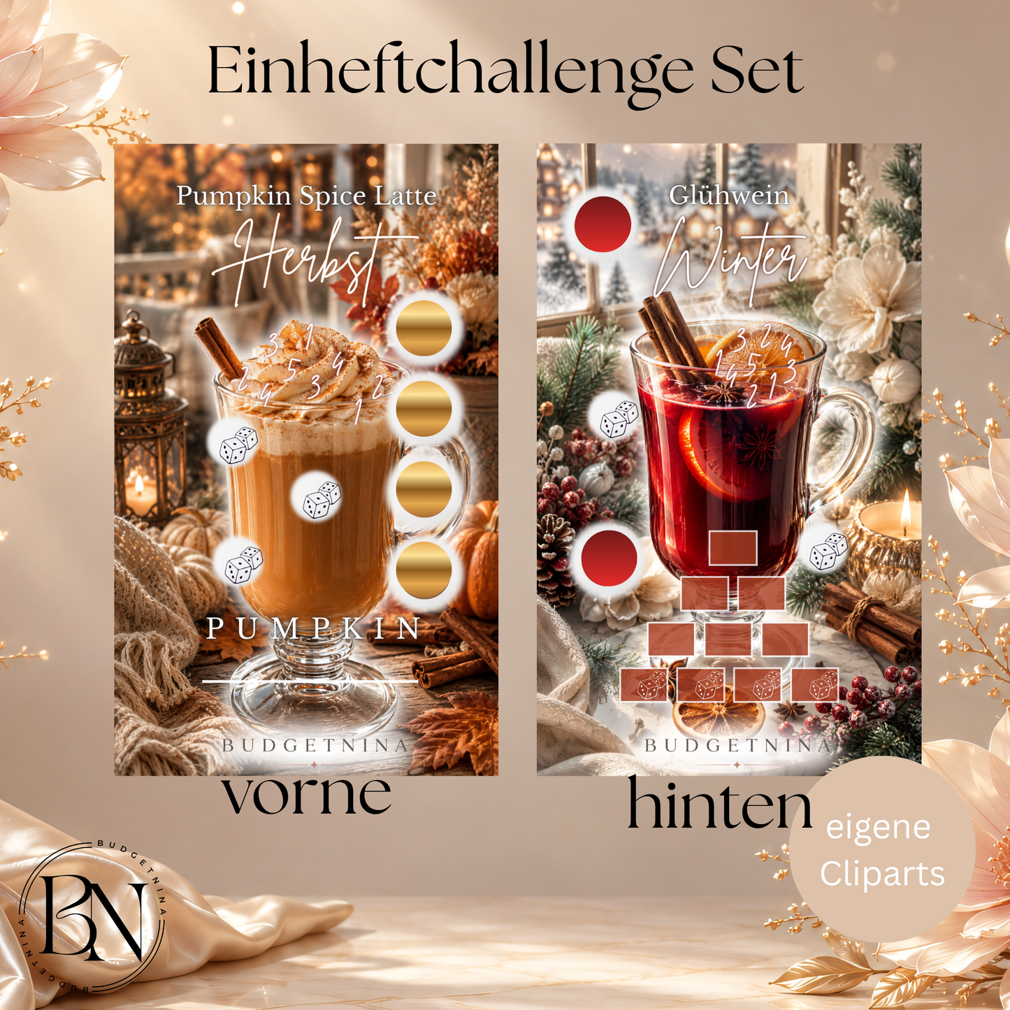 Einheftchallenge-Set „Vier Jahreszeiten Drinks“
