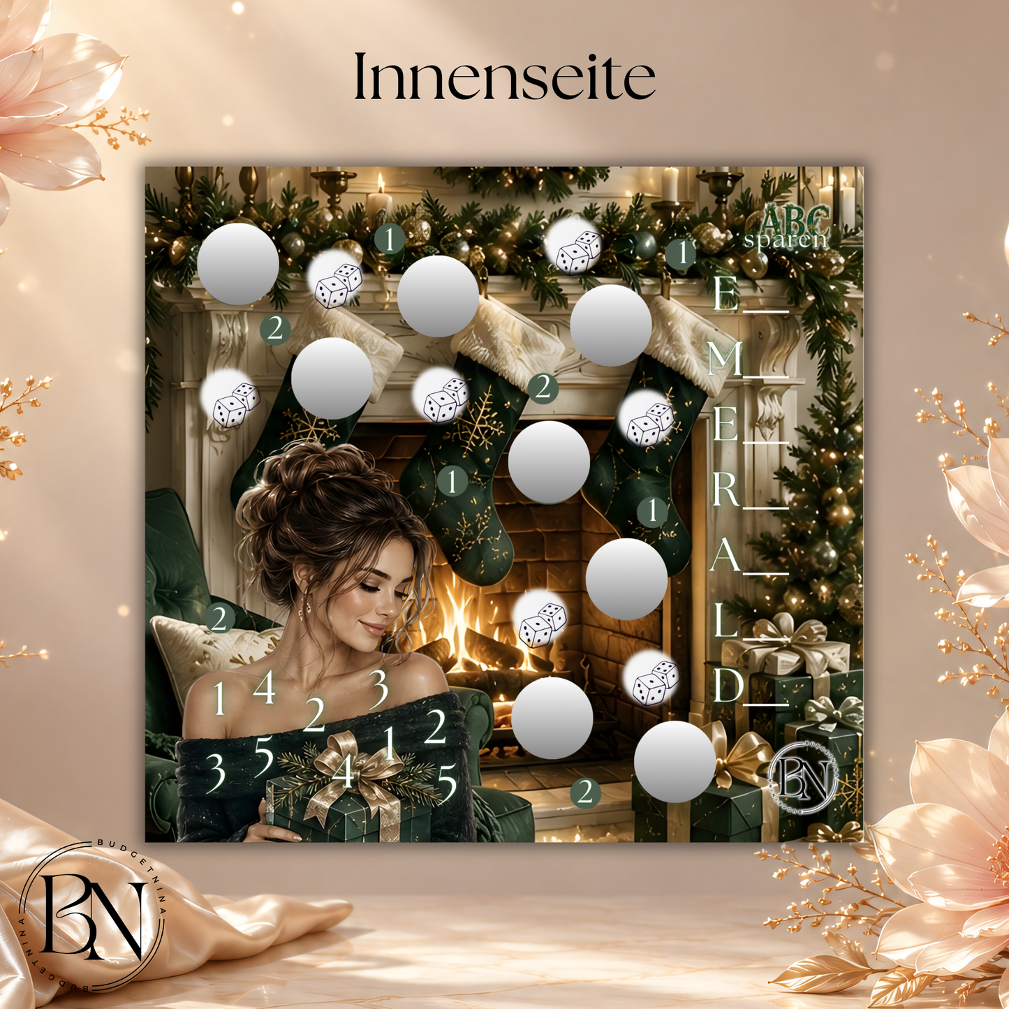 Emerald Christmas - 2er Klappkarte