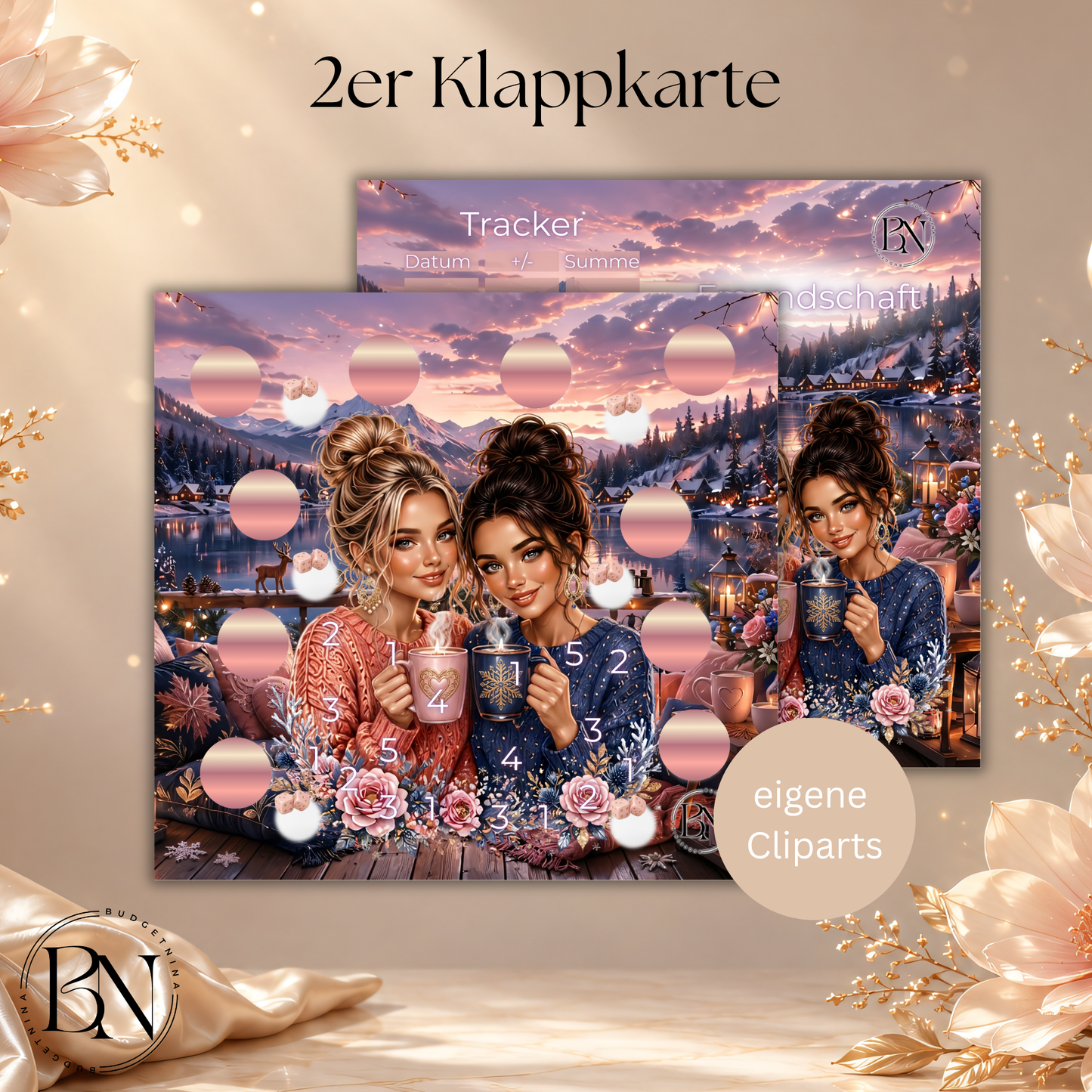 Freundschaft - 2er Klappkarte