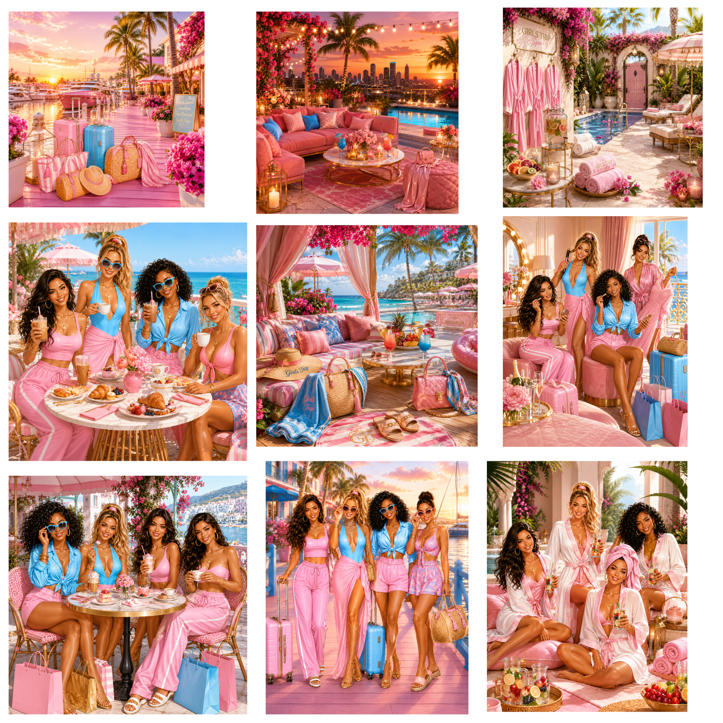 Girls Trip – Clipart Set (79 PNG)