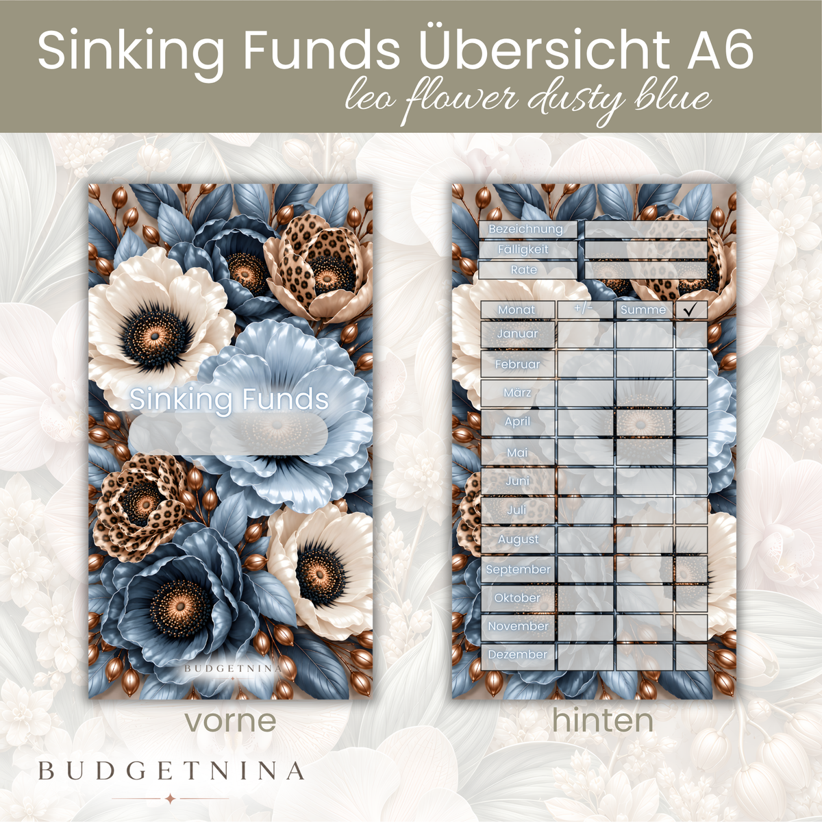 Sinking Funds Deckblatt A6