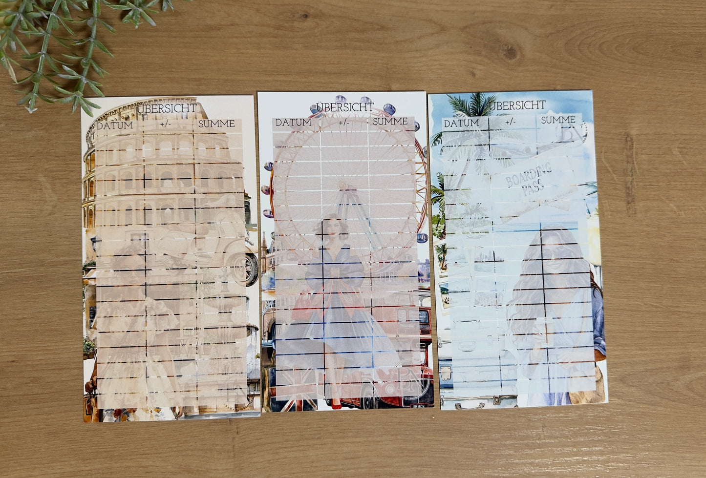 Sparchallenge Set „Urlaubs-Feeling“ – Umschlag & 3 Challenges