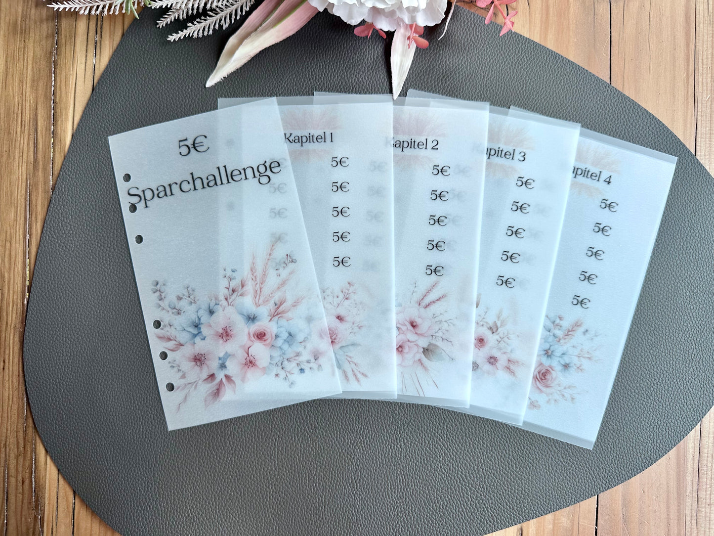 5€ Sparchallenge A6 Budget Binder Spar-Challenge 5€ Budgeting Binder Challenge