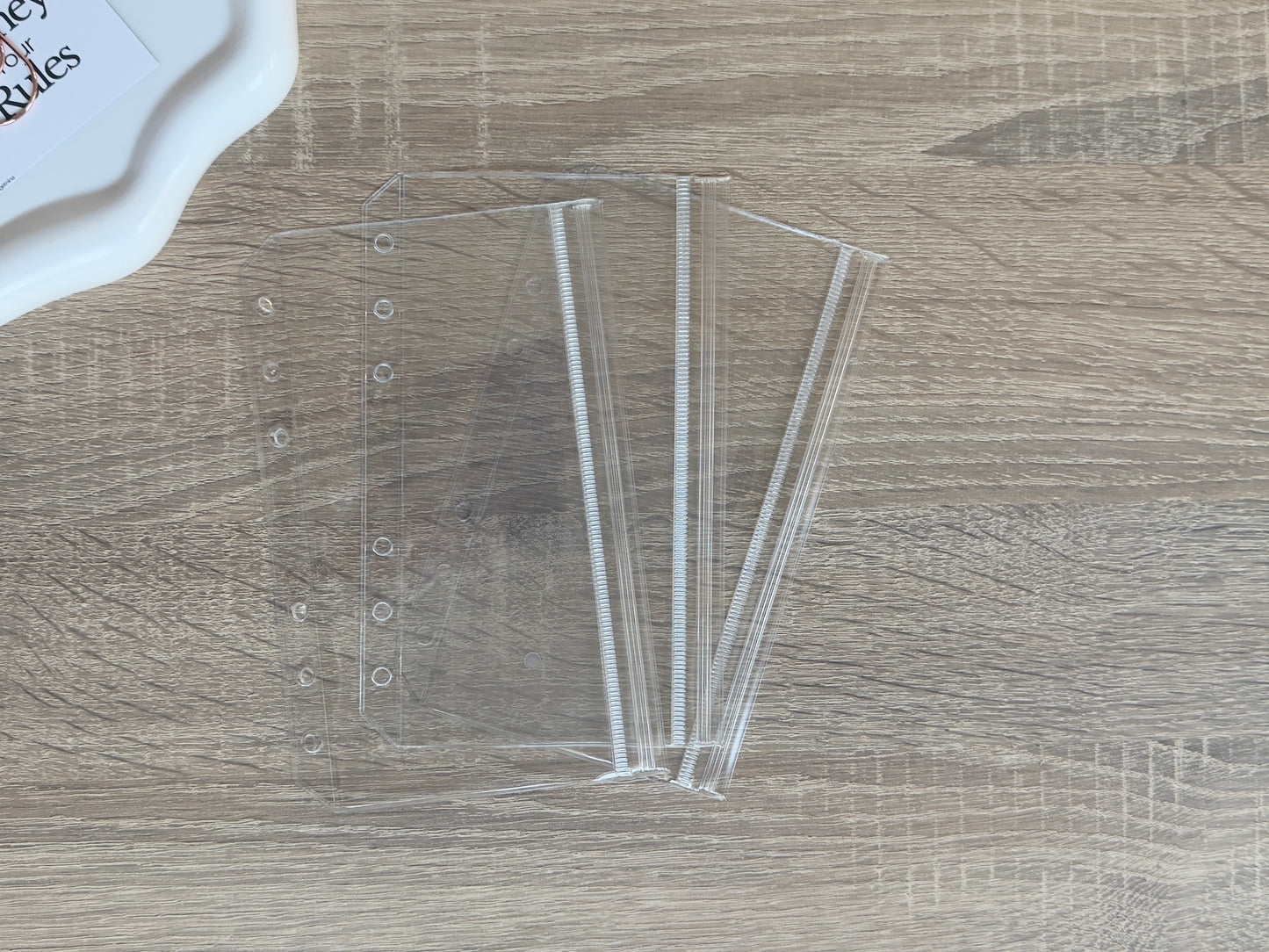 A6 Geldumschläge transparent mit Druckverschluss
