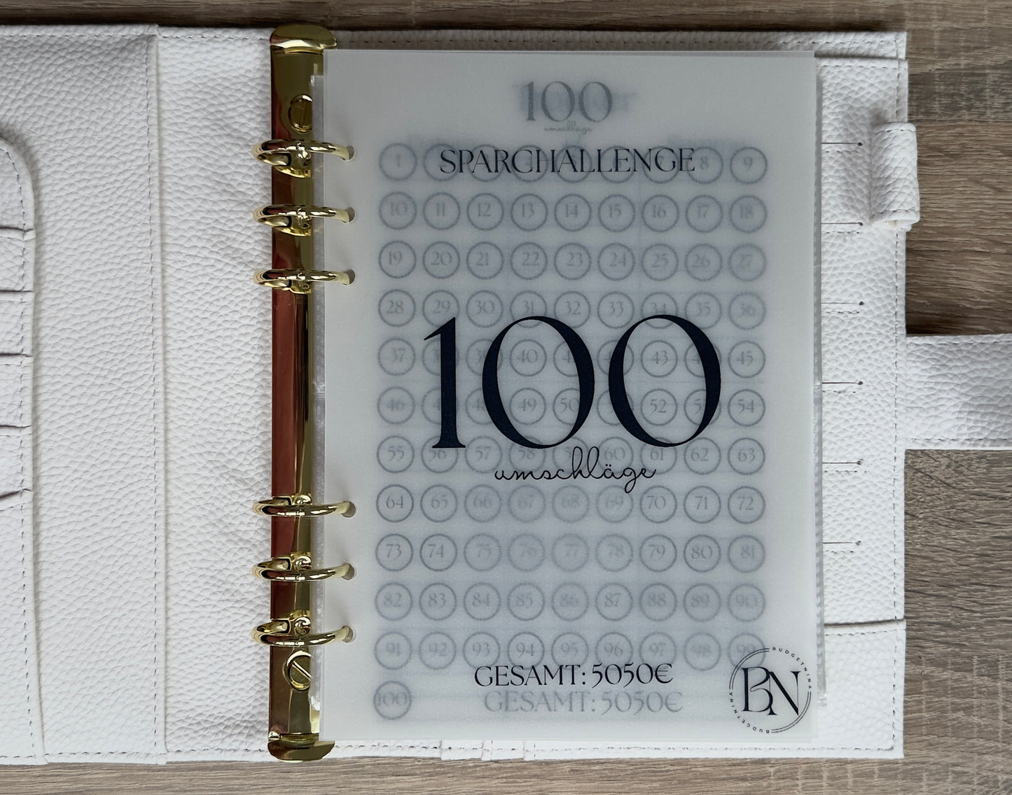 100 Umschläge Sparchallenge