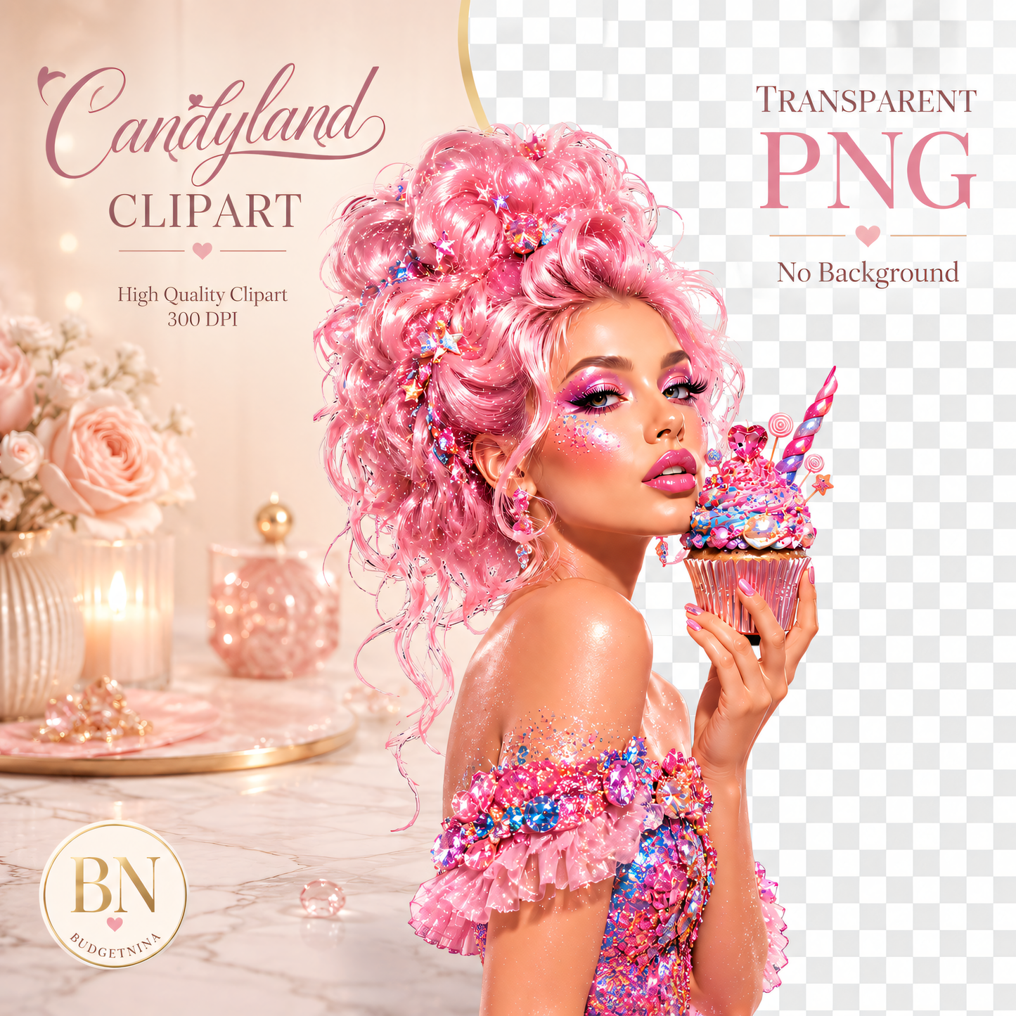 Candyland CLipart Bundle - 48 High-Res Cliparts