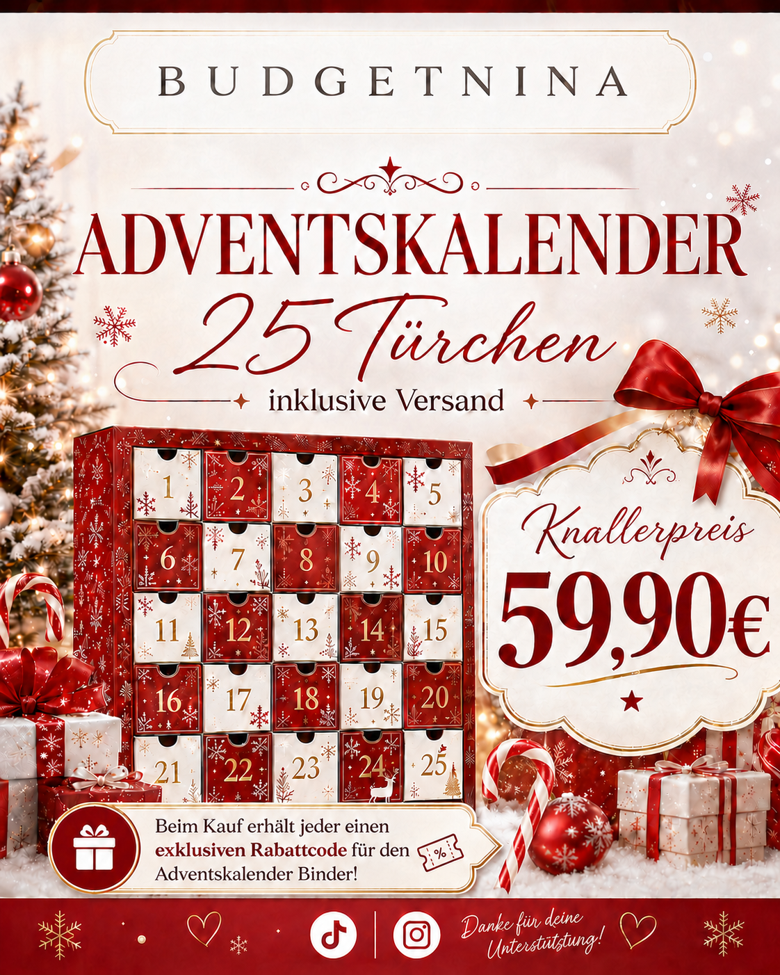 Adventskalender Budgetnina