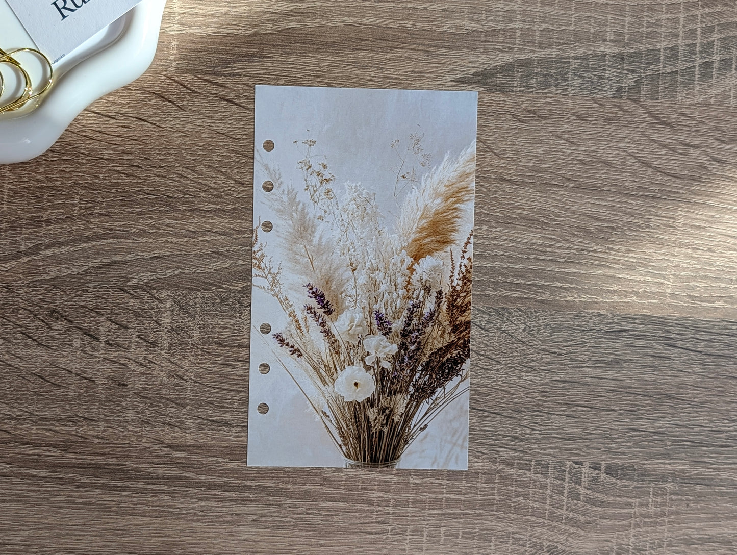 A6 Dashboard Boho Trockenblumen