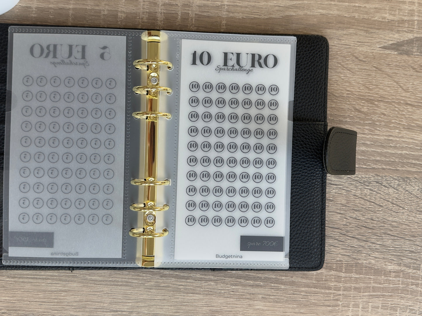 A6 Sparchallenge mit Umschlag – 5€, 10€, 20€ oder 50€ | Wiederverwendbar