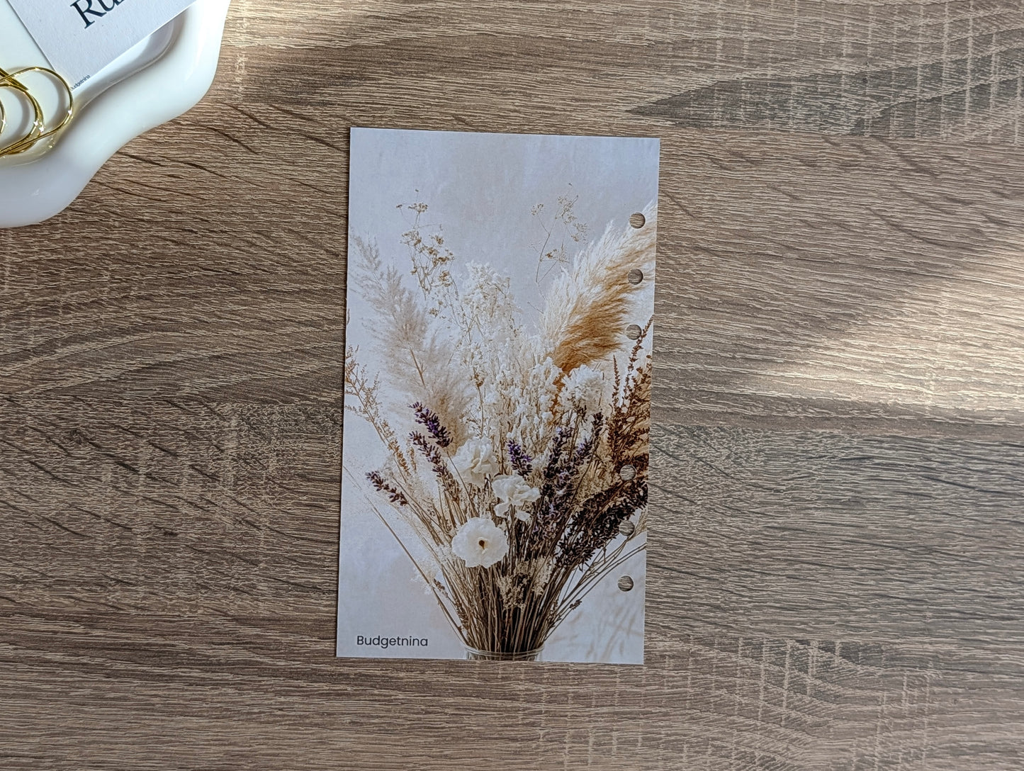 A6 Dashboard Boho Trockenblumen