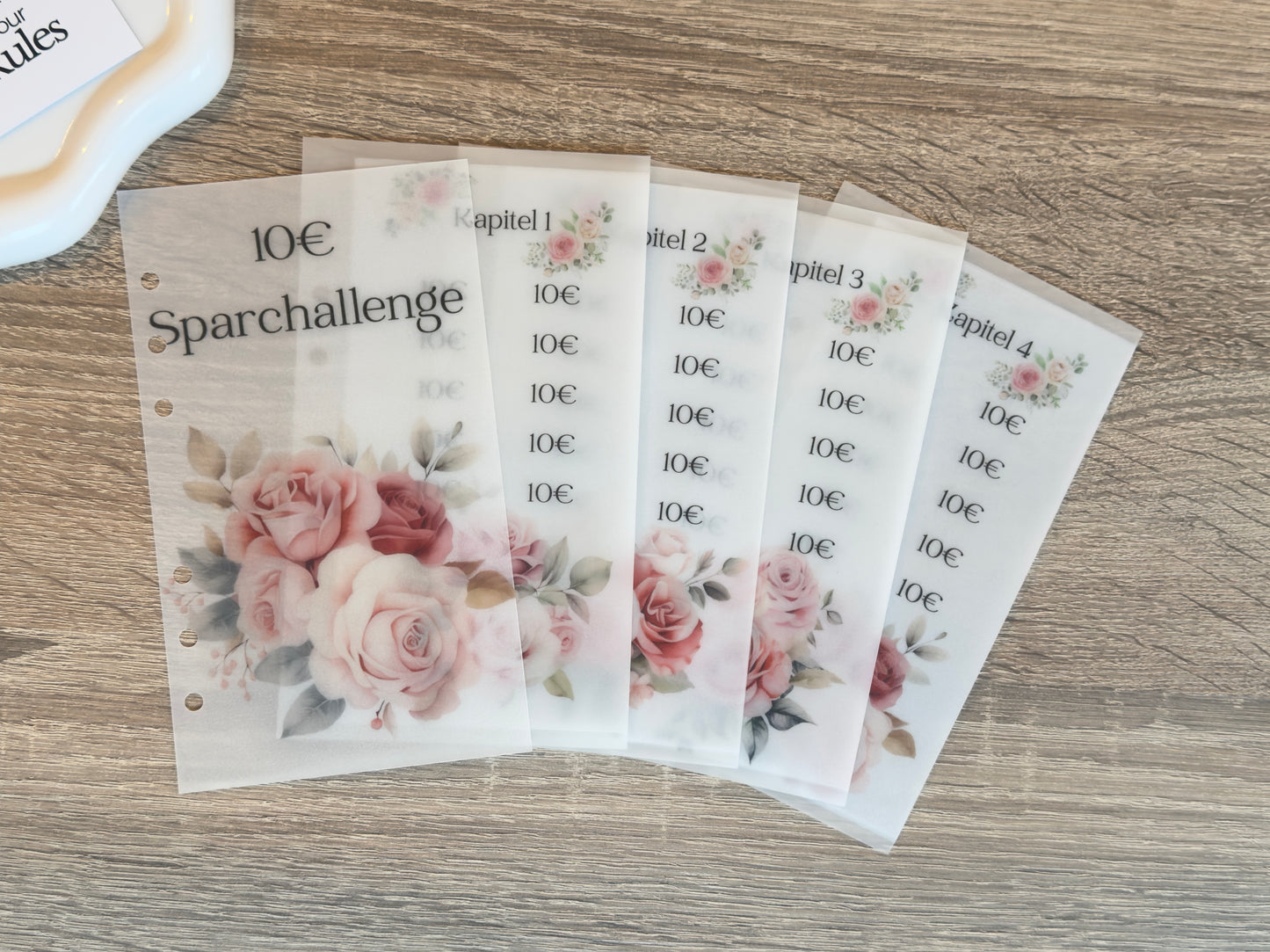 10€ Sparchallenge A6 Budget Binder Spar-Challenge 10€ Budgetind Binder A6 Challenge