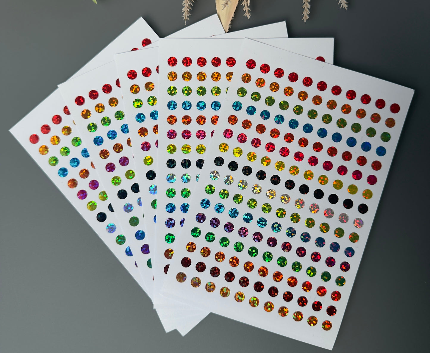 Klebepunkte Glitzer