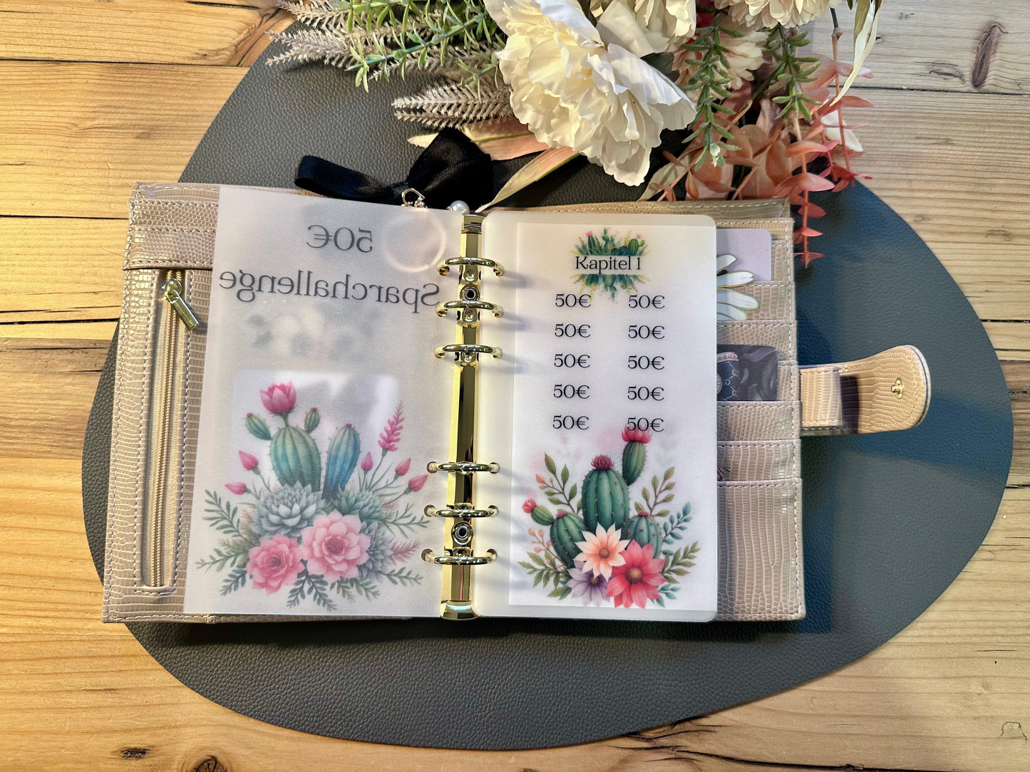 50€ Sparchallenge A6 Budget Binder Spar-Challenge 50€ A6 Budgeting Binder