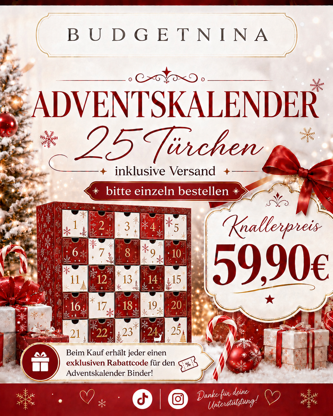Adventskalender "klein" Budgetnina