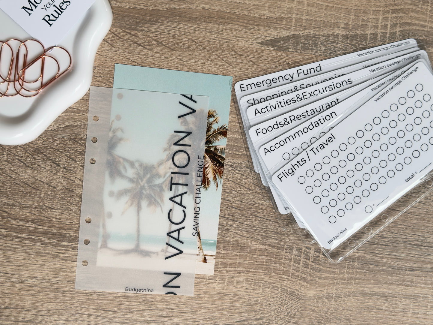 Vacation savings challenge bundle