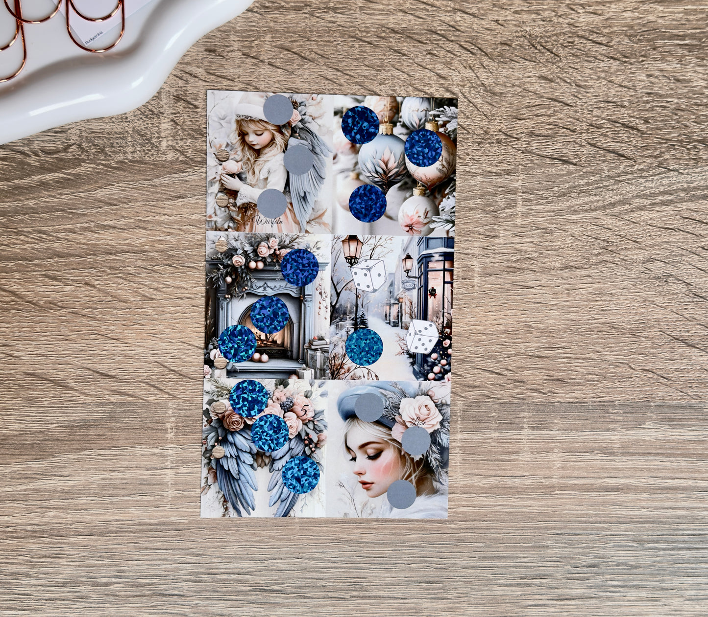 A6 mini Jahreschallenge Blue Christmas