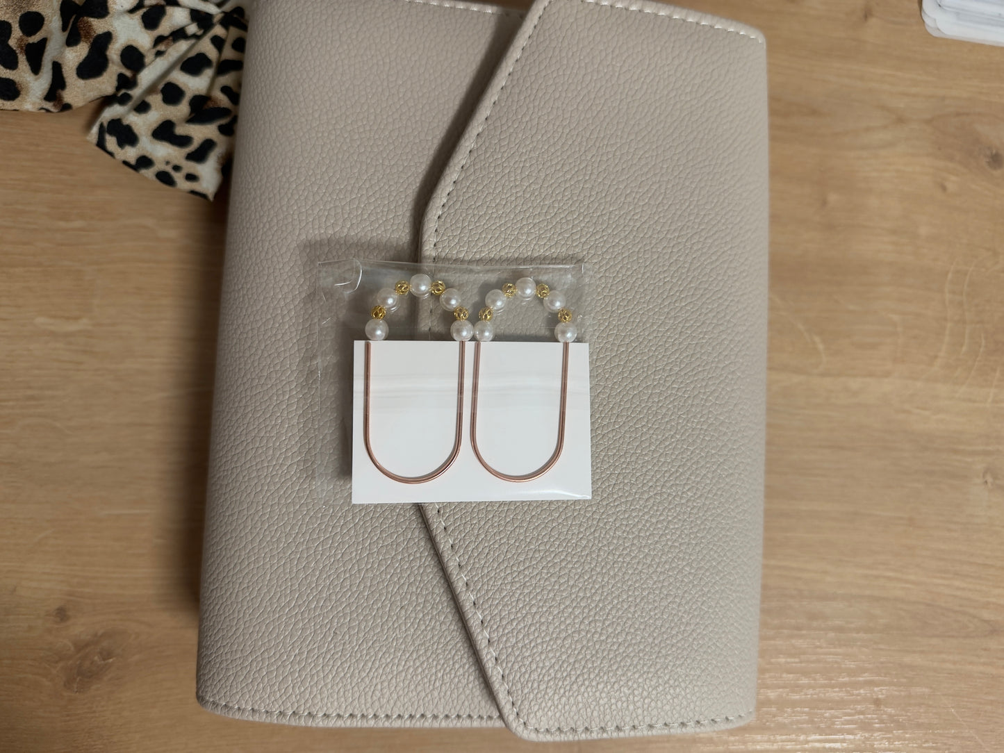 Große Büroklammern mit Perlen – Budget Binder & Planner Zubehör