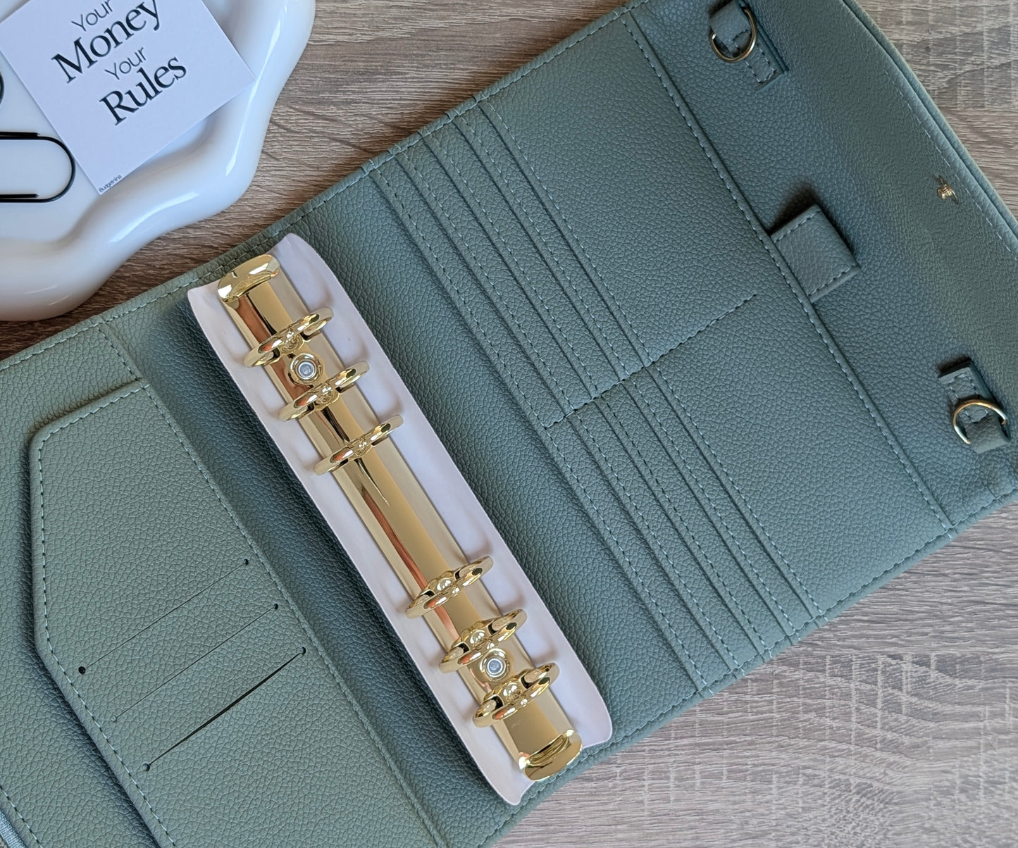 A6 Budget Binder Daisy Matcha
