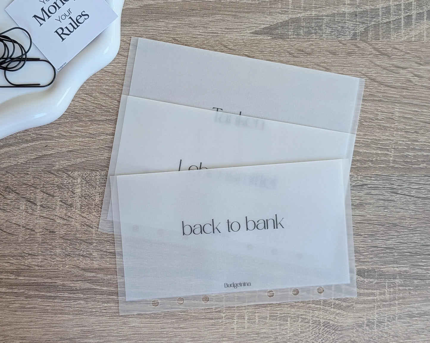 Personalisierter Premium Geldumschlag Frost Look – Handmade