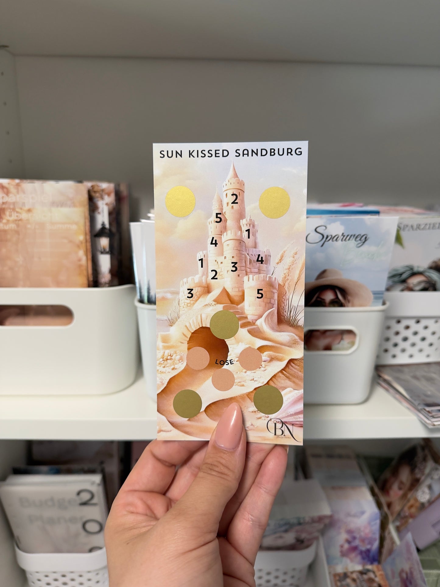 Einzelchallenge Sun Kissed „Sandburg“ | Sparchallenge | Budget Binder Zubehör