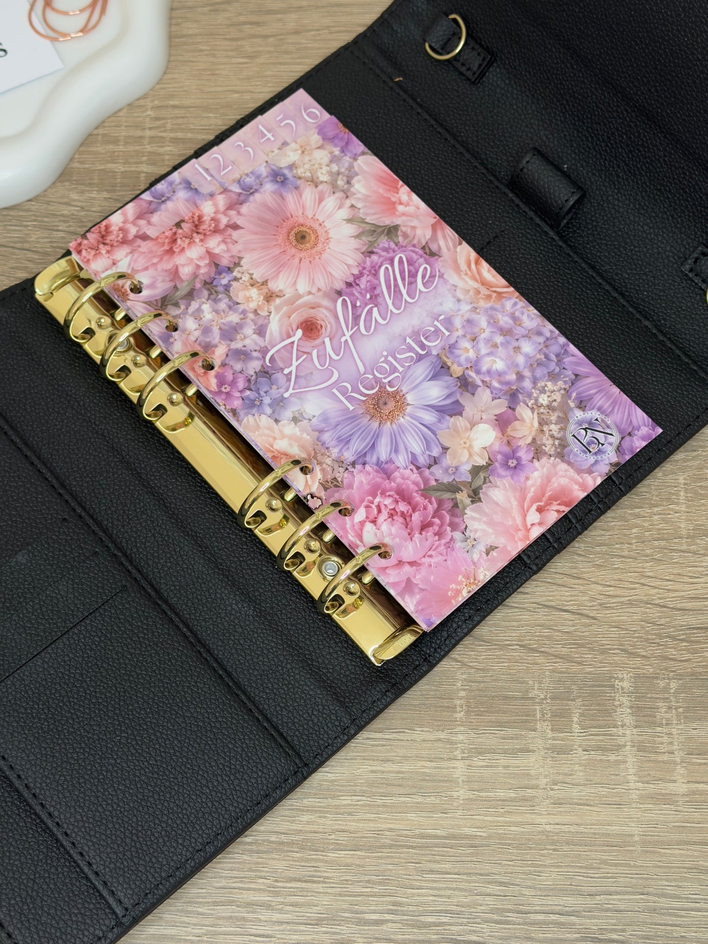 Pastell Blumen Register A6 B-Ware