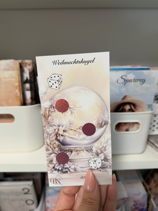 Einzelchallenge Weihnachtskugel | Sparchallenge | Budget Binder Zubehör