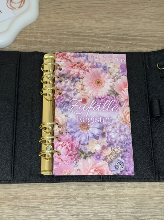 Pastell Blumen Register A6 B-Ware